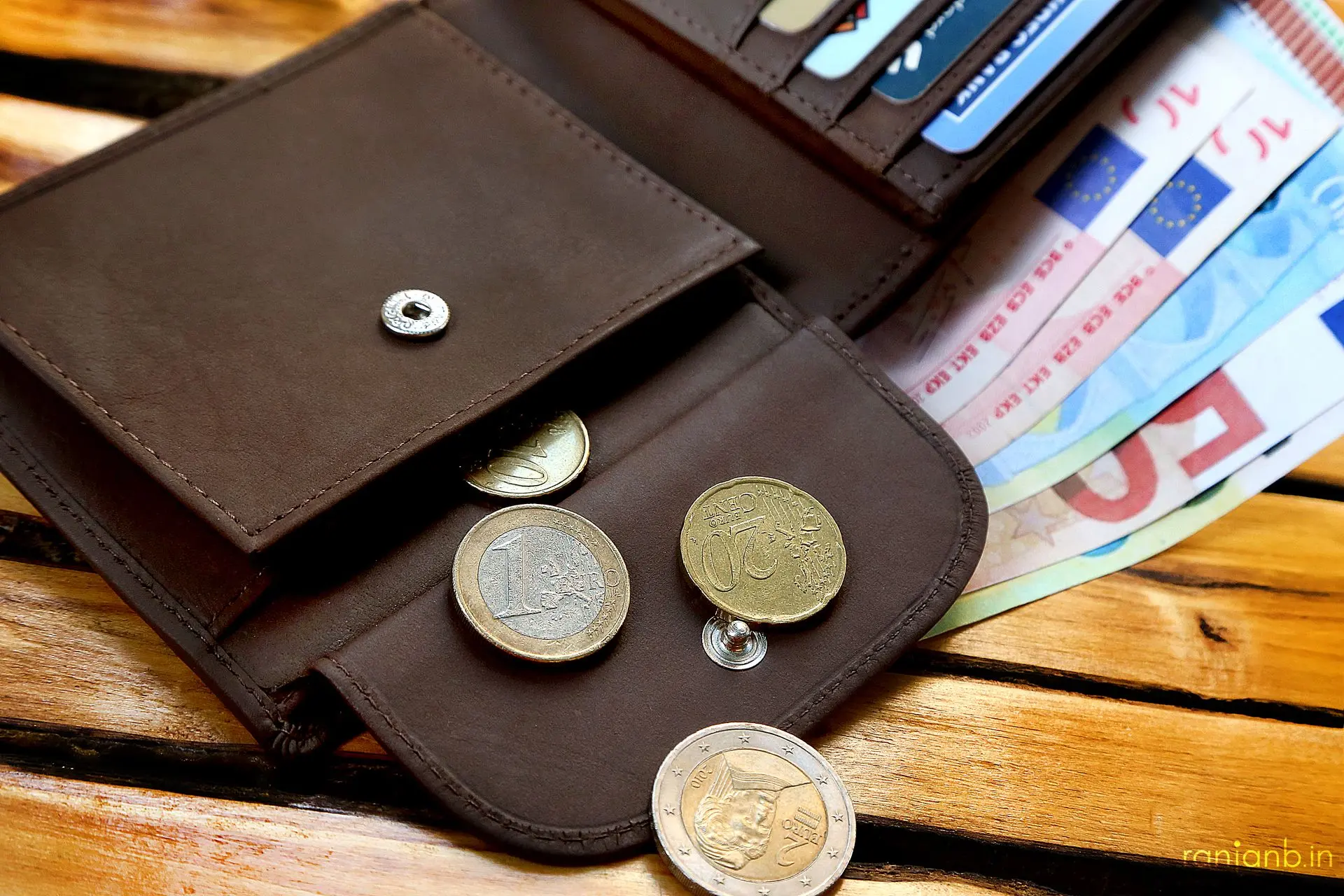 Premium leather wallet with a sleek design, photograped by Ranjan Bhattacharya.