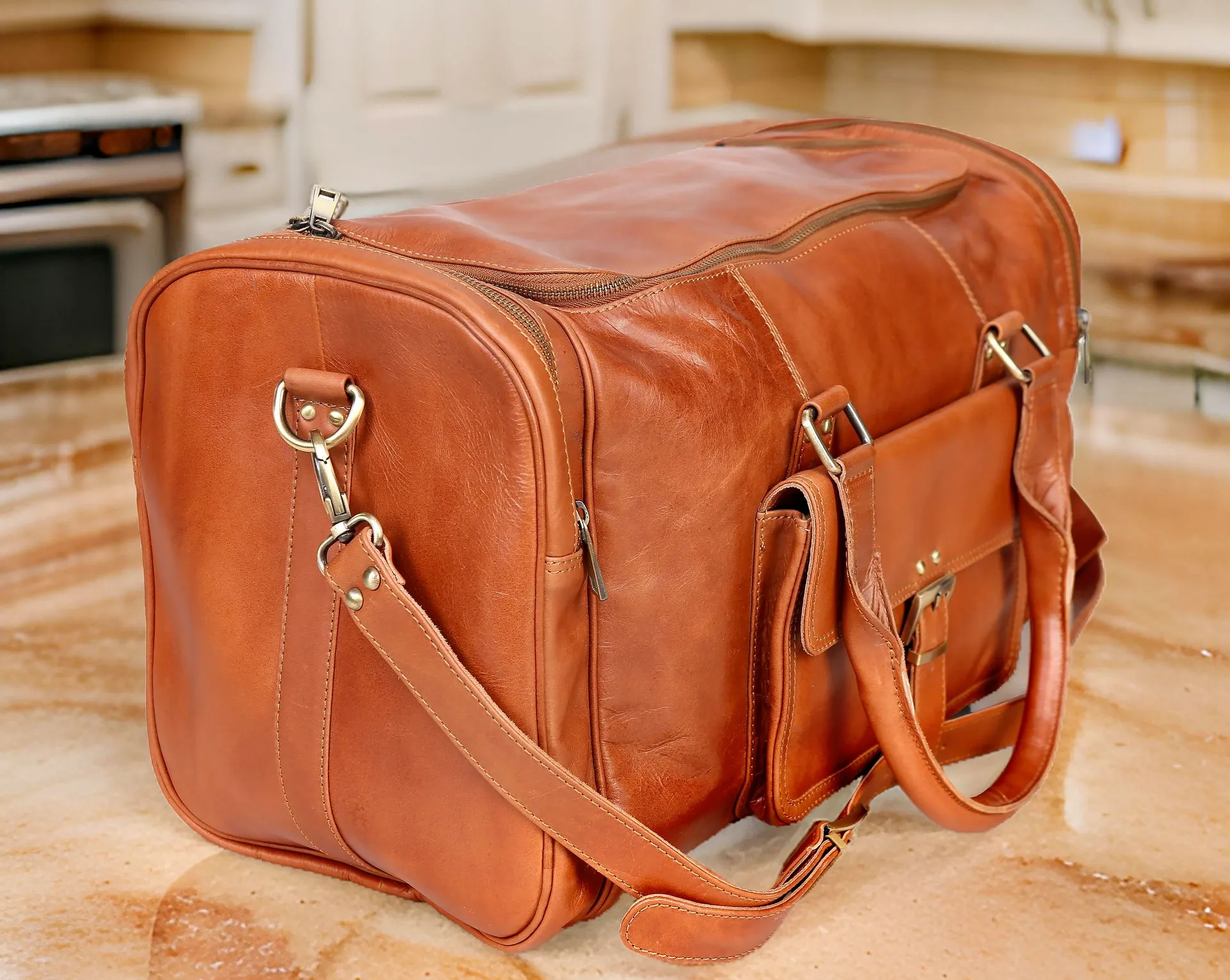 High-resolution product image of a leather bag designed for an online store, shot by product photographer in Kolkata, Ranjan Bhattacharya Photography.