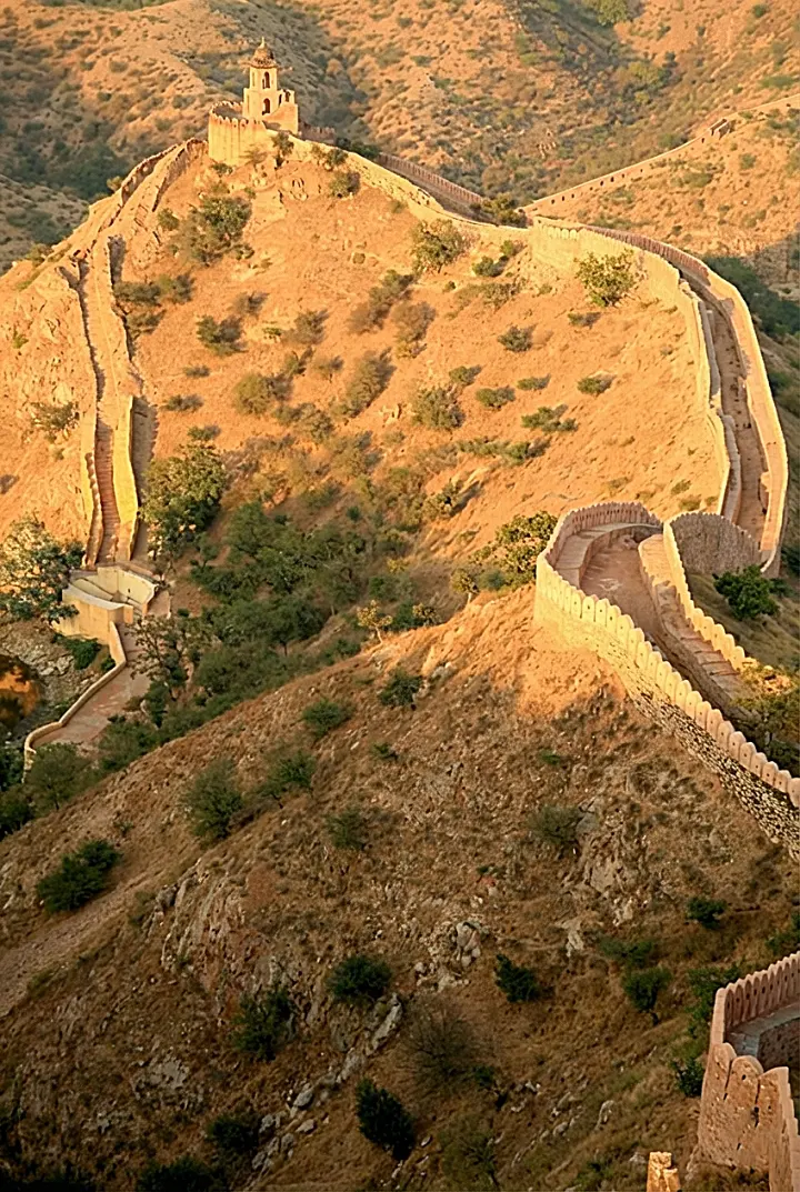 Outdoor fashion campaign production across Jaipur fort locations with multi-location logistics