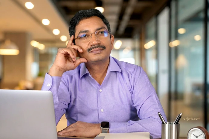 Executive portrait for Zoho enterprise assignment Corporate executive portrait of Zoho enterprise client photographed by Ranjan Bhattacharya