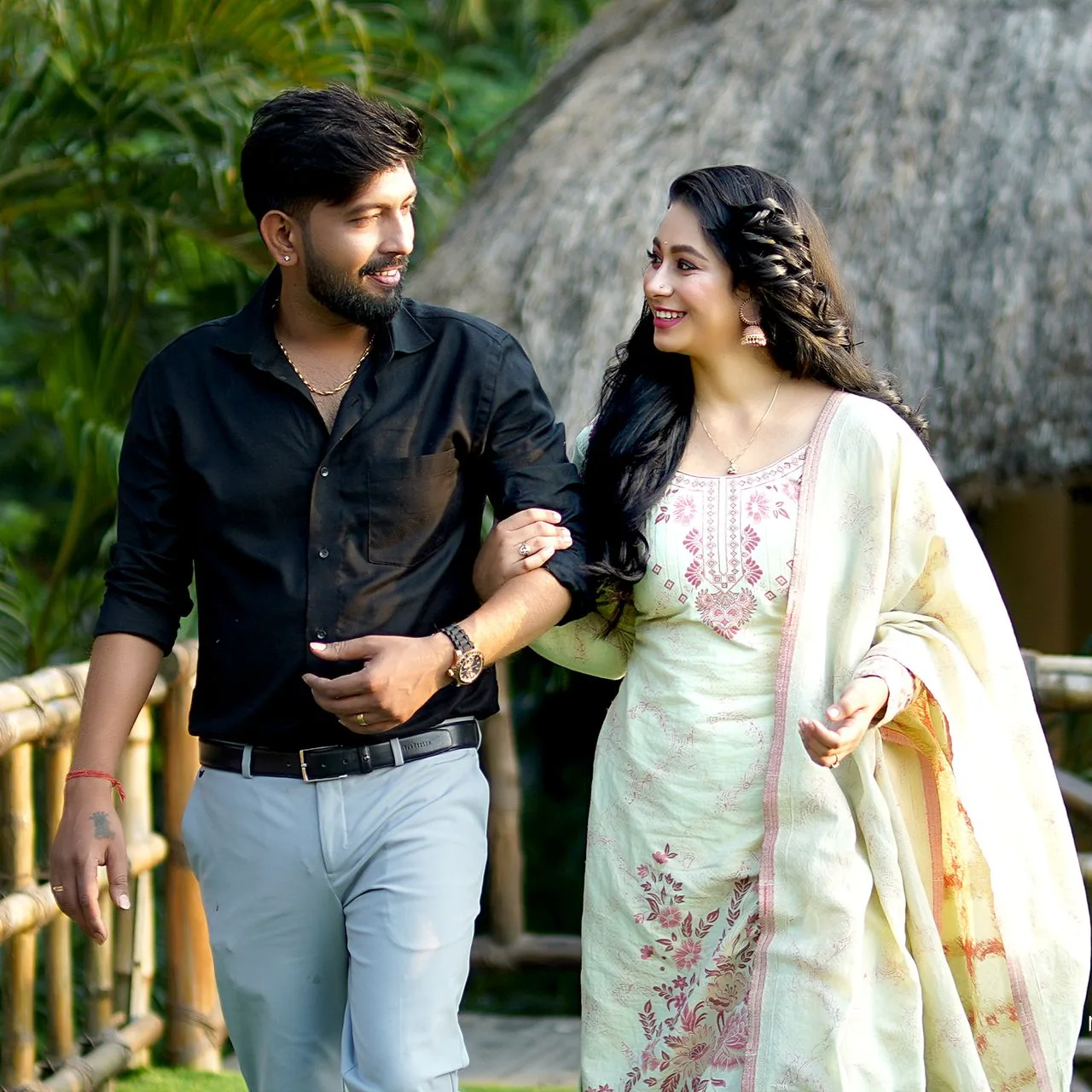 Cover Page shoot for WedmeGood Magazine with Avishek and Nikita at Vedic Village