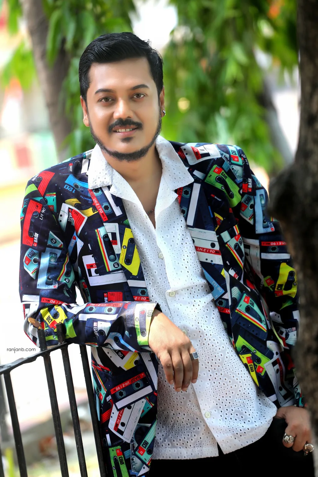 Versatile Outdoor Actor Portfolio Look Rudrankur Sarkar posing during an outdoor acting portfolio photography session in Kolkata