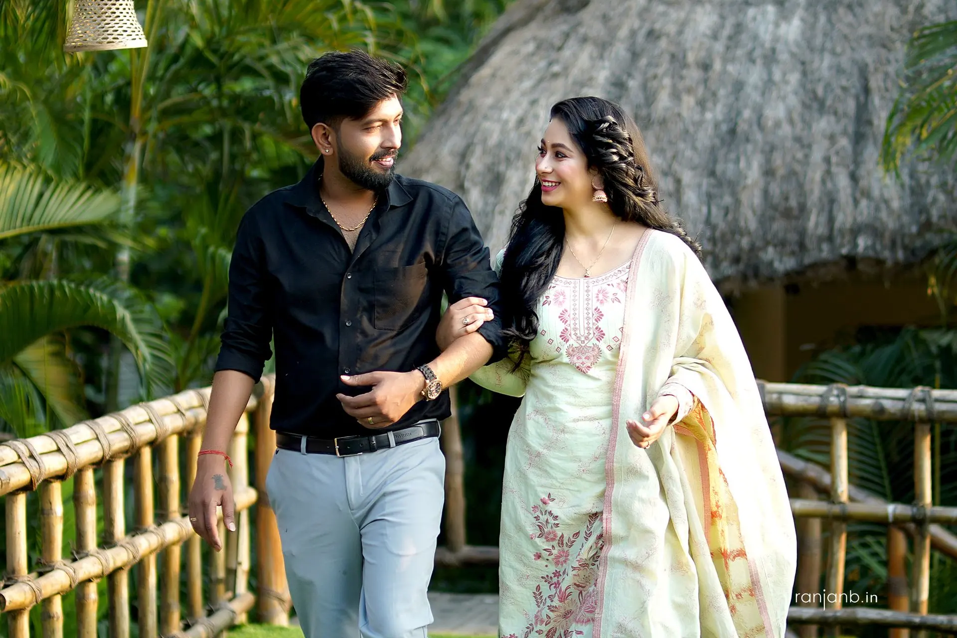 Capturing candid emotions of a couple during a lifestyle magazine cover page shoot at Kolkata.