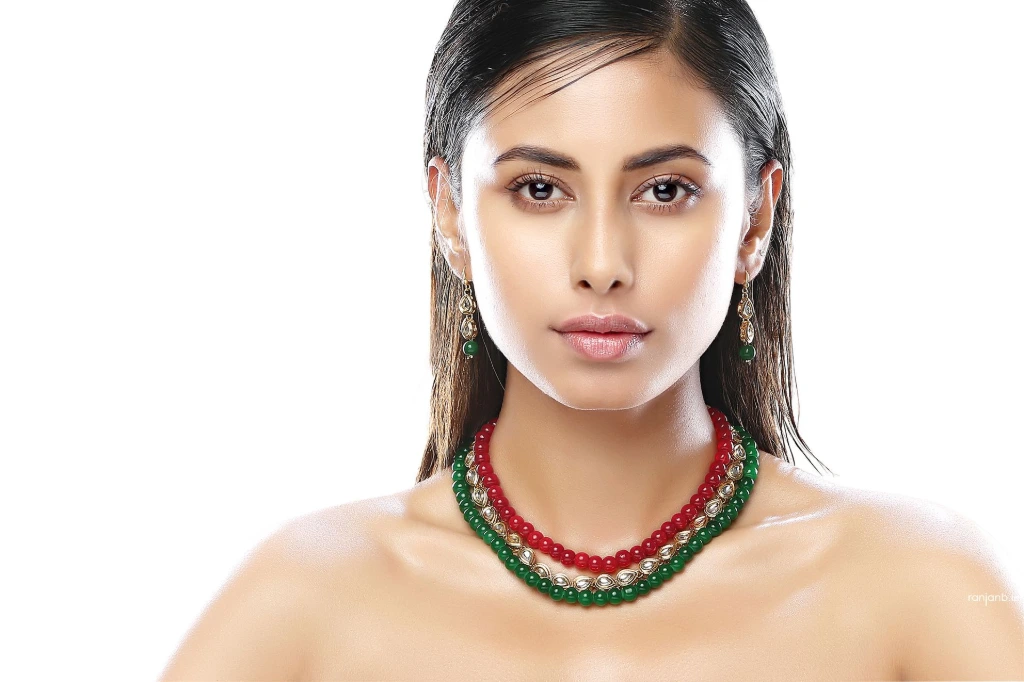 A captivating jewelry shoot for a leading brand in Kolkata with the elegant Ankita Saha, expertly photographed by Ranjan Bhattacharya.