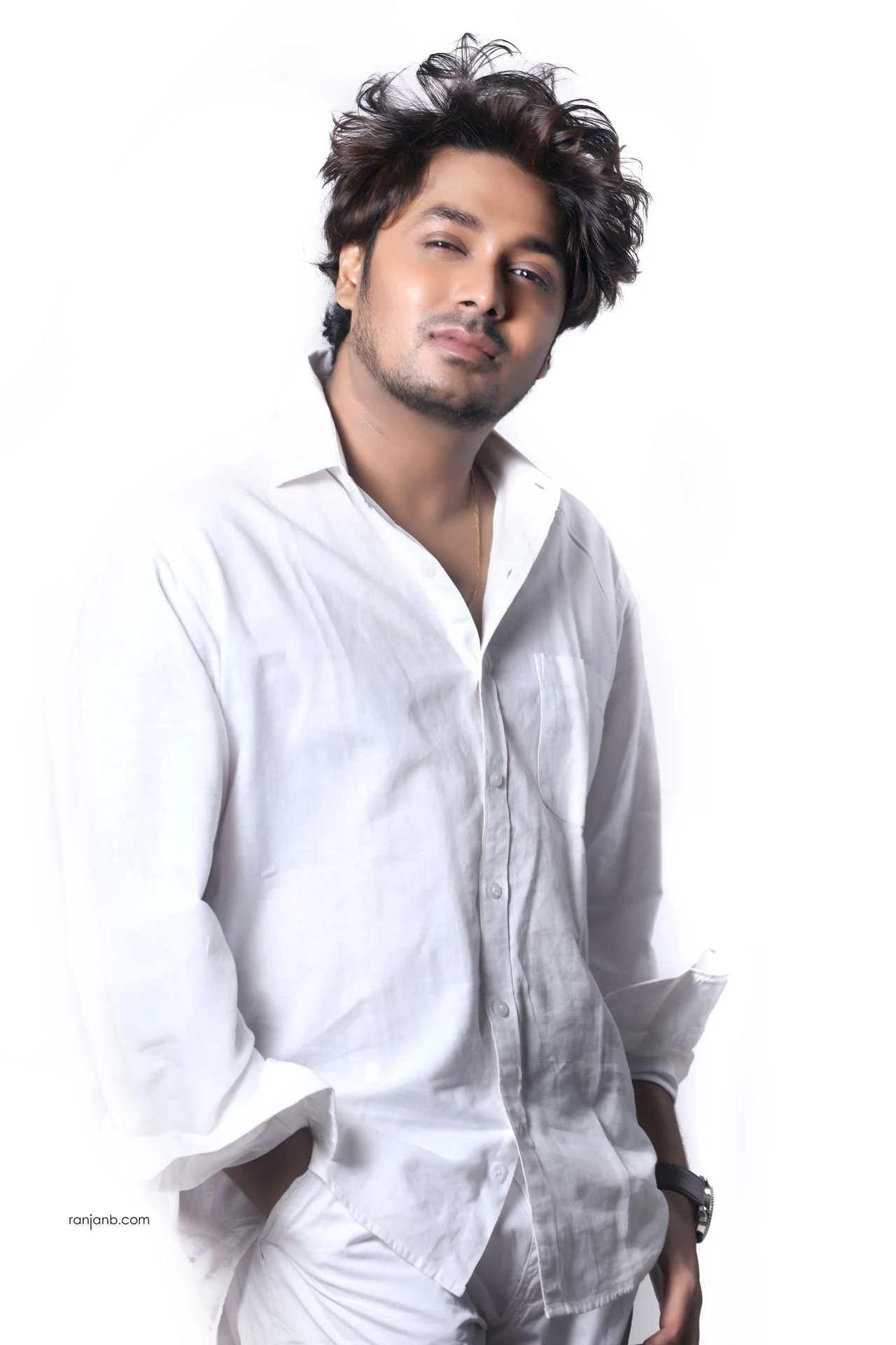 Final approved actor portfolio photograph in Kolkata after refinement and expression adjustments