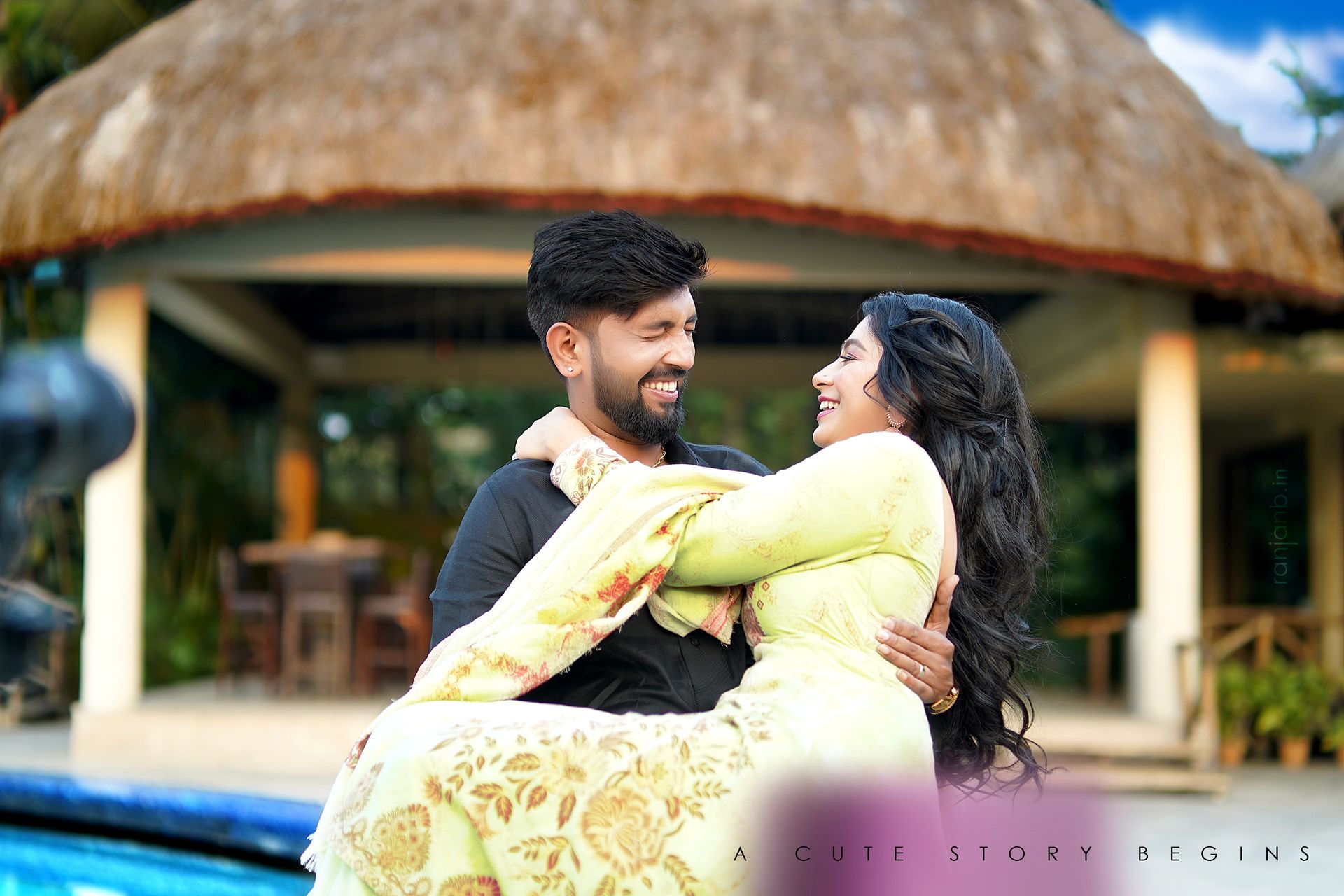Post Wedding Photography of Avishek and Nikita by the Best Wedding Photographer in Kolkata - Ranjan Bhattacharya at Vedic Village