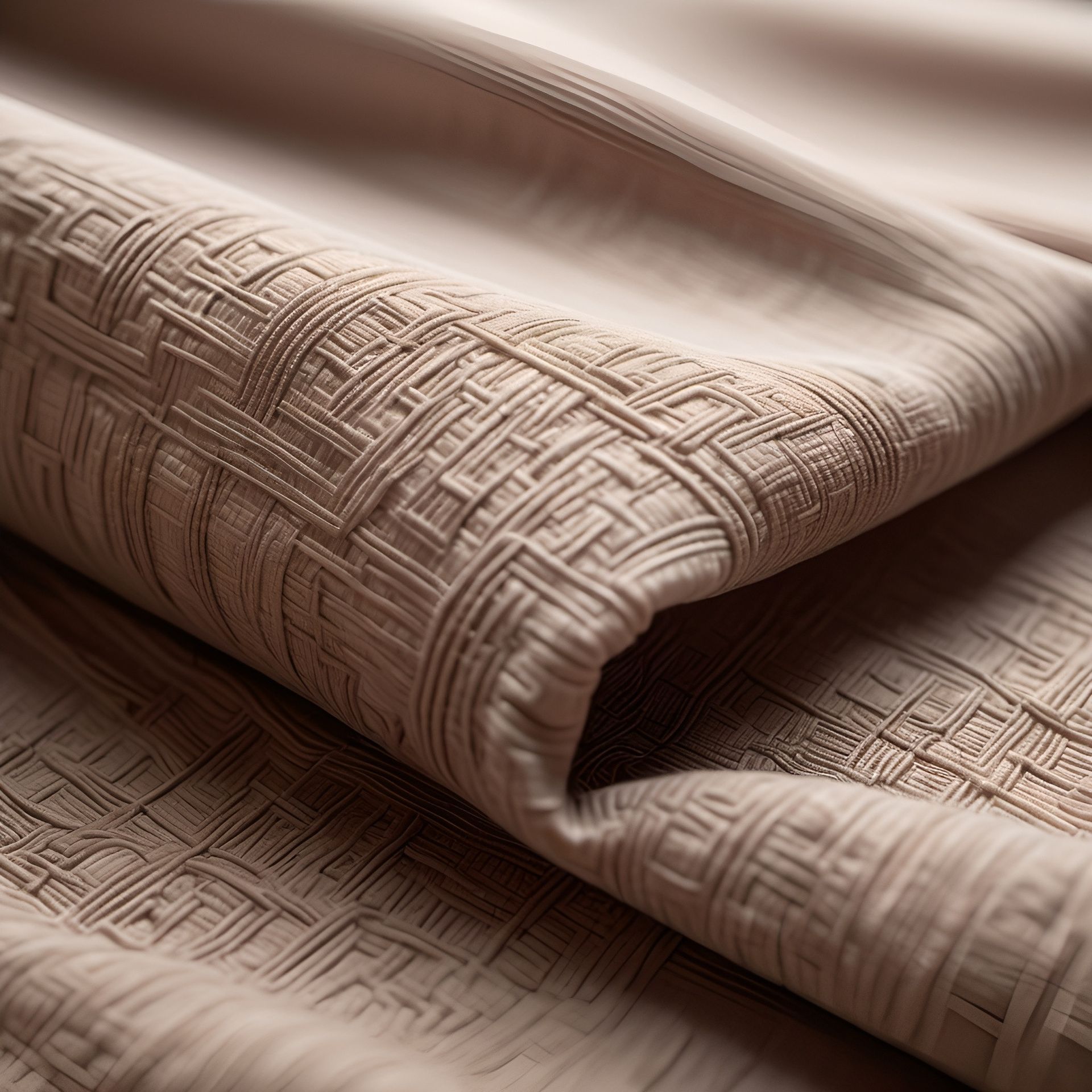 Textured fabric piece showcasing intricate details and rich textures, warm product shoot by ranjan bhattacharya